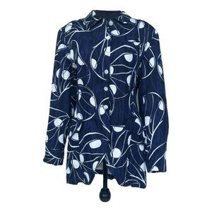 NWOT Exquisite vintage 1980's Hanae Mori abstract suit jacket